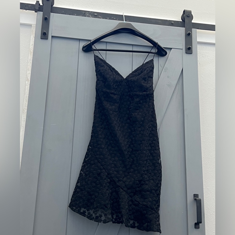 Top shop black floral dress